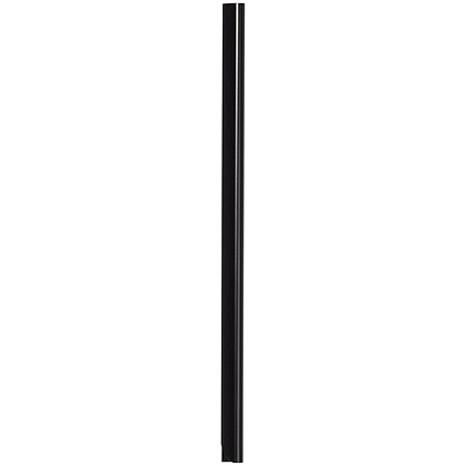Q-Connect Spinebar, 6mm, Up to 60 A4 Sheets, Black, Pack of 100