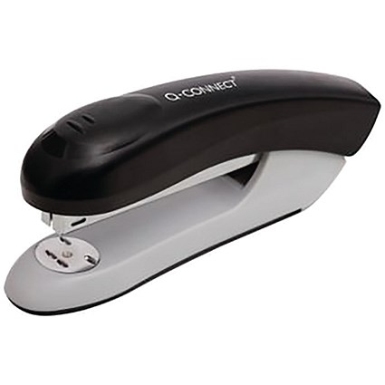 Q-Connect Full-Strip Plastic Stapler Black