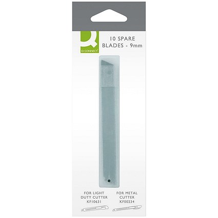 Q-Connect Light Duty 9mm Blades (10 Pack)