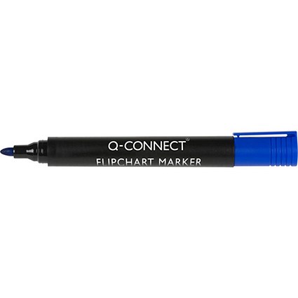 Q-Connect Flipchart Marker Bullet tip 2mm Blue Pack of 10