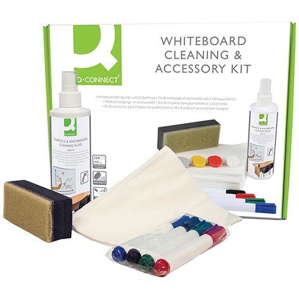 Q-Connect Whiteboard Cleaning and Accessory Kit