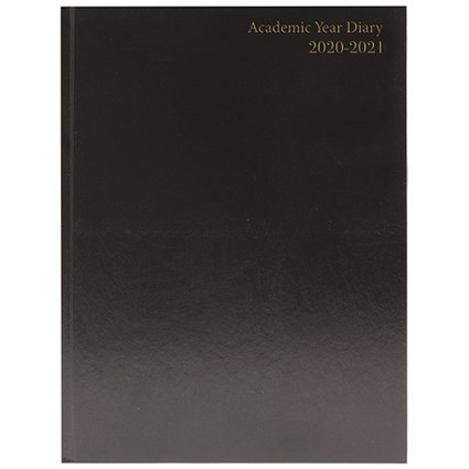 Academic Diary Day Per A5 Black 2020-21 KF1A5ABK21