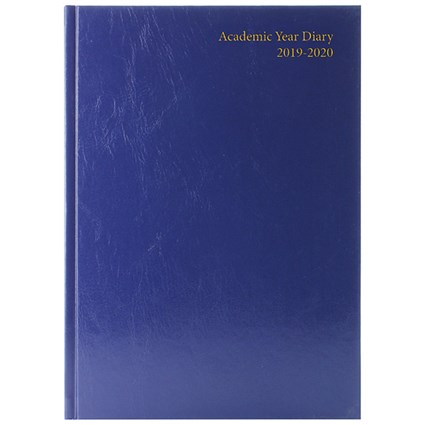 2019-2020 Academic A5 Diary, Day Per Page, Blue
