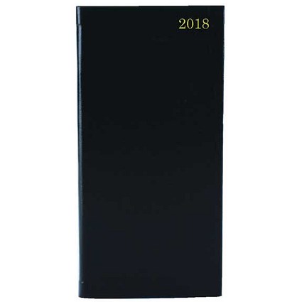 Slim 2018 Diary / Week to View / Black