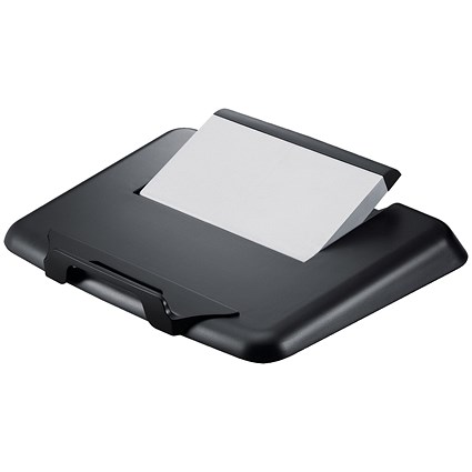 Q-Connect Plastic Laptop Stand, Adjustable Tilt, Black and Silver