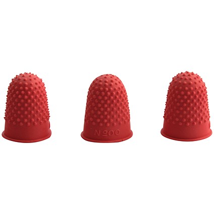 Q-Connect Thimblettes Size 00 Red (12 Pack)