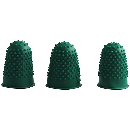 Q-Connect Thimblettes Size 0 Green (Pack of 12)