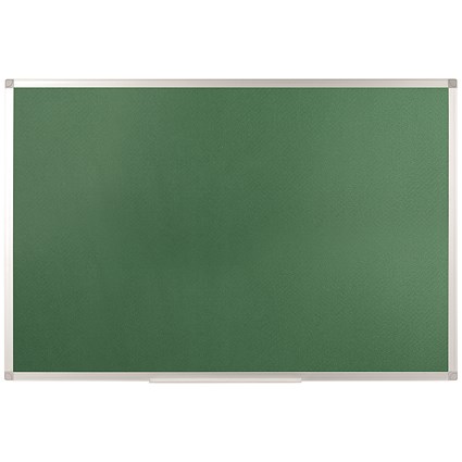 Q-Connect Noticeboard, Aluminium Trim, W900xH600mm, Green