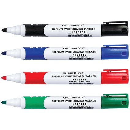 Staedtler Lumocolor Whiteboard Marker Pens 351 - Dry Erase Correction Pen -  Bullet Tip - Pack of 4 x Black