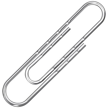 Q-Connect Paperclips Wavy 77mm (100 Pack)
