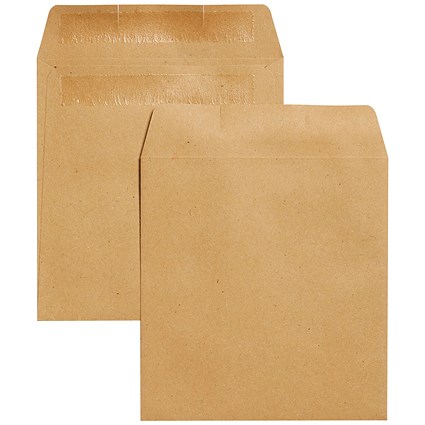 Q-Connect Envelope Wage 108x108mm Plain Self Seal 90gsm Manilla (Pack of 1000)