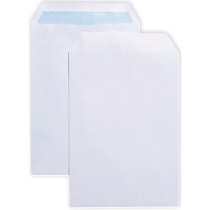 Q-Connect C5 Envelopes, Self Seal, 90gsm, White, Pack of 500