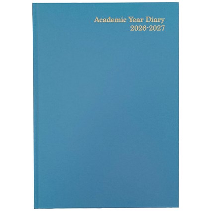 Academic Diary Week To View A4 Sky Blue 2026-2027