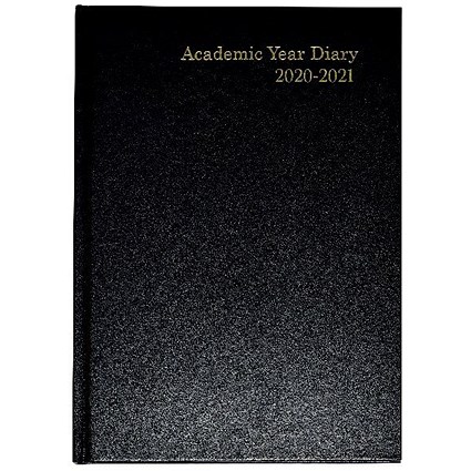 Academic Diary Week to View A5 Black 2020-21 KF3A5ABK21