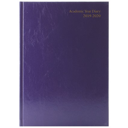 2019-2020 Academic A5 Diary, Week to View, Blue