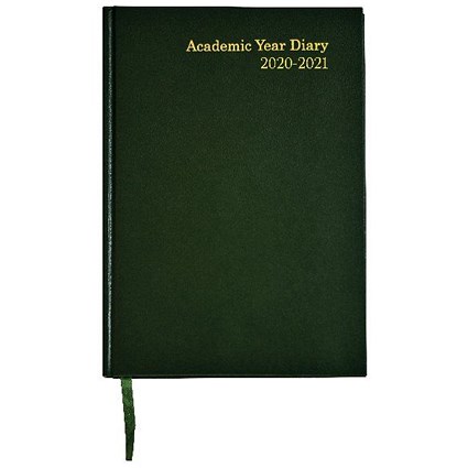 Academic Diary Week to View A5 Green 2020-21 KF3A5AGN21