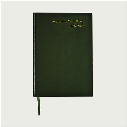 5 Star Academic Diary Week To View A5 Green 2026-2027