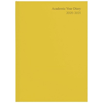 Academic Diary Week to View A5 Yellow 2020-21 KF3A5AYL21