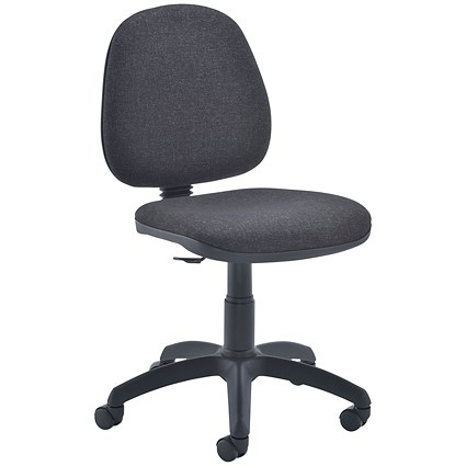 Jemini Medium Back Ergonomic Operator Chair, Charcoal