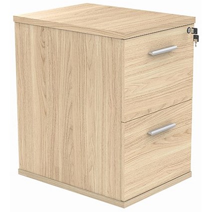Astin Foolscap Filing Cabinet, 2 Drawer, Oak