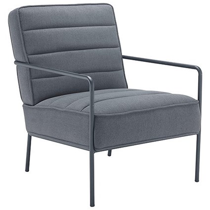 Astin Russell Reception Wire Frame Armchair, Grey