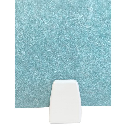 Serrion Under Desk Fixed Screen Holder for Single PET Bench Mounted Screen White