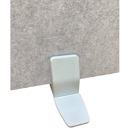 Serrion Surface Mounted Screen Holder for PET Desk Mounted Screen White