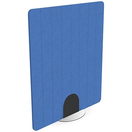 Serrion PET Freestanding V-Groove Acoustic Screen 1200x1400mm Blue