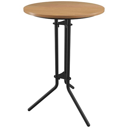 Trine Wooden Top Table 800x800 x730mm