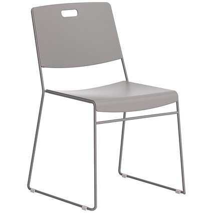 Titan Arc High Density Stacker Chair 520x545x805mm Grey