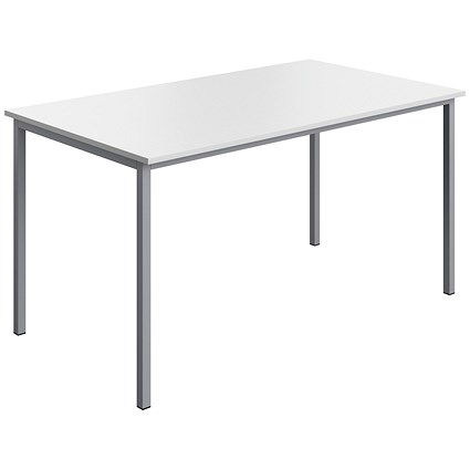 Serrion Multipurpose Rectangular Table, 1400x800mm, White