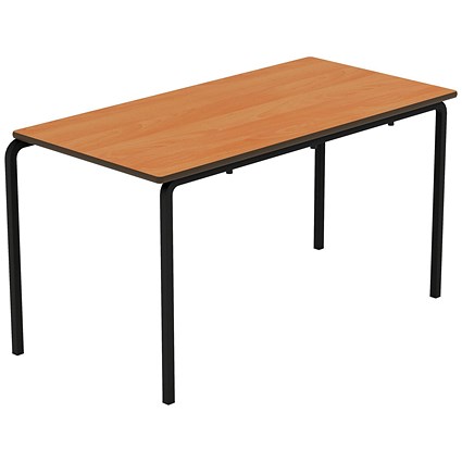 Titan Crush Bent Frame Table 1200x600x640mm Beech/Black