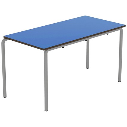 Titan Crush Bent Frame Table 1200x600x640mm Blue/Grey