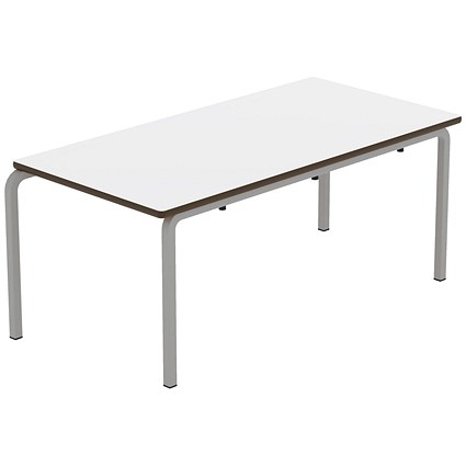 Titan Crush Bent Frame Table 1100x550x460mm White/Grey