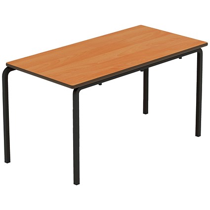 Titan Crush Bent Frame Table 1100x550x590mm Beech/Black