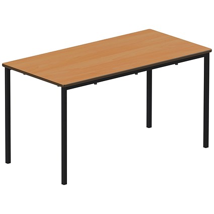 Titan Fully Welded Frame Table 1200x600x640mm Beech/Black