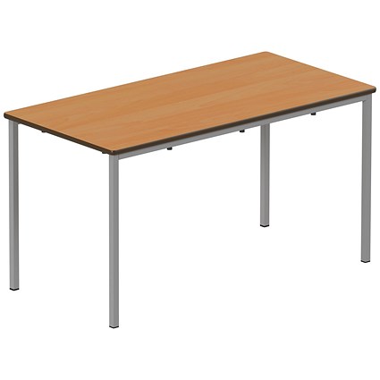 Titan Fully Welded Frame Table 1200x600x640mm Beech/Grey