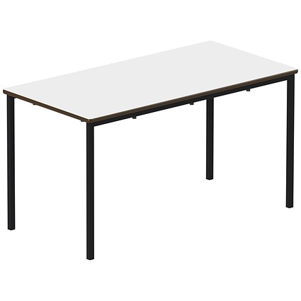 Titan Fully Welded Frame Table 1200x600x640mm White/Black