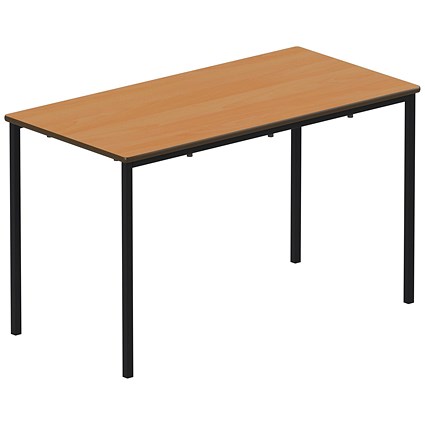 Titan Fully Welded Frame Table 1100x550x460mm Beech/Black