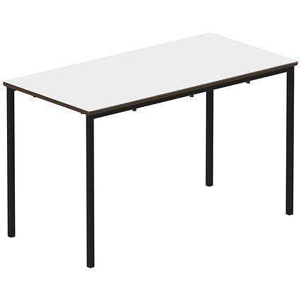 Titan Fully Welded Frame Table 1100x550x460mm White/Black