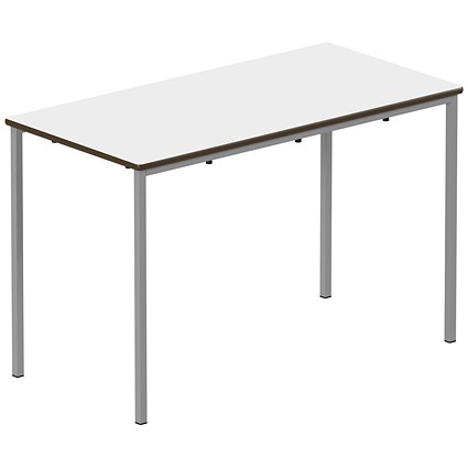 Titan Fully Welded Frame Table 1100x550x460mm White/Grey