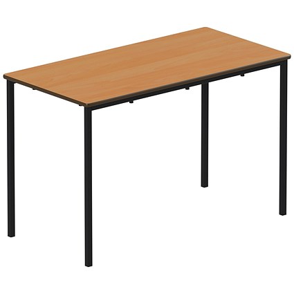 Titan Fully Welded Frame Table 1100x550x590mm Beech/Black