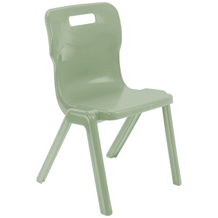 Titan One Piece Retold Chair Size 5 470x500x770mm Sage Green