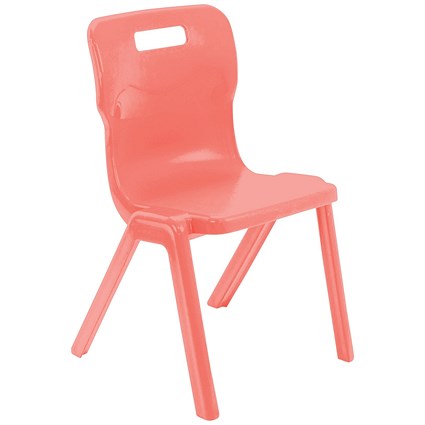 Titan One Piece Retold Chair Size 5 470x500x770mm Coral