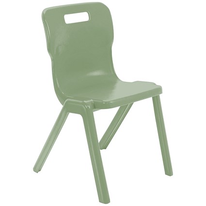 Titan One Piece Retold Chair Size 6 470x530x805mm Sage Green