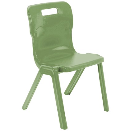 Titan One Piece Classroom Chair Size 5 470x500x770mm Forest
