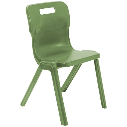 Titan One Piece Classroom Chair Size 6 470x530x805mm Forest
