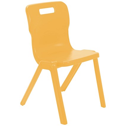 Titan One Piece Classroom Chair Size 6 470x530x805mm Marigold