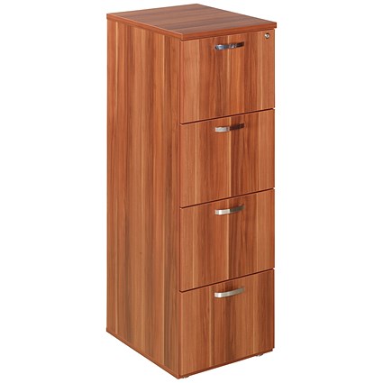Avior Foolscap Filing Cabinet, 4-Drawer, Cherry