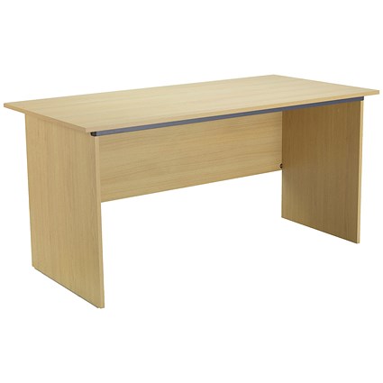 Jemini Intro Panel End Desk, 1500mm, Oak